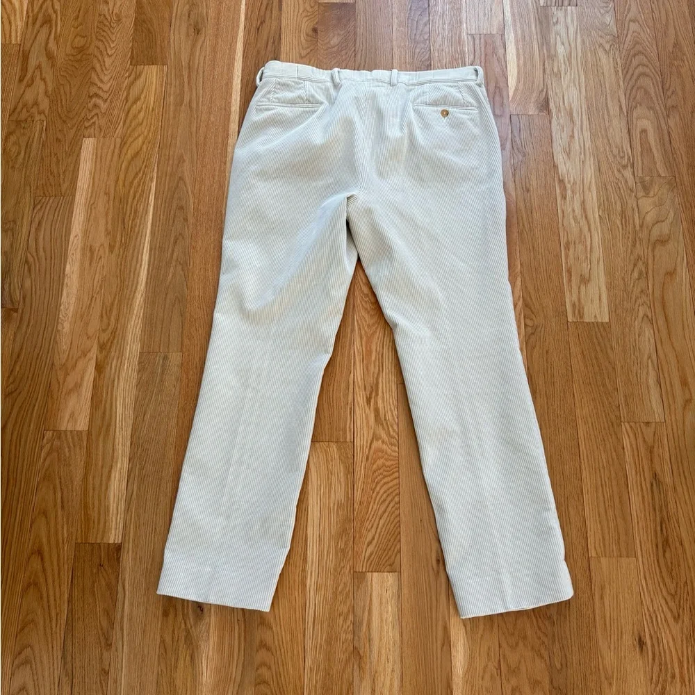 Gucci Off White Ivory Cotton Corduroy Pants Made in Italy Preppy Retro 54 38x32